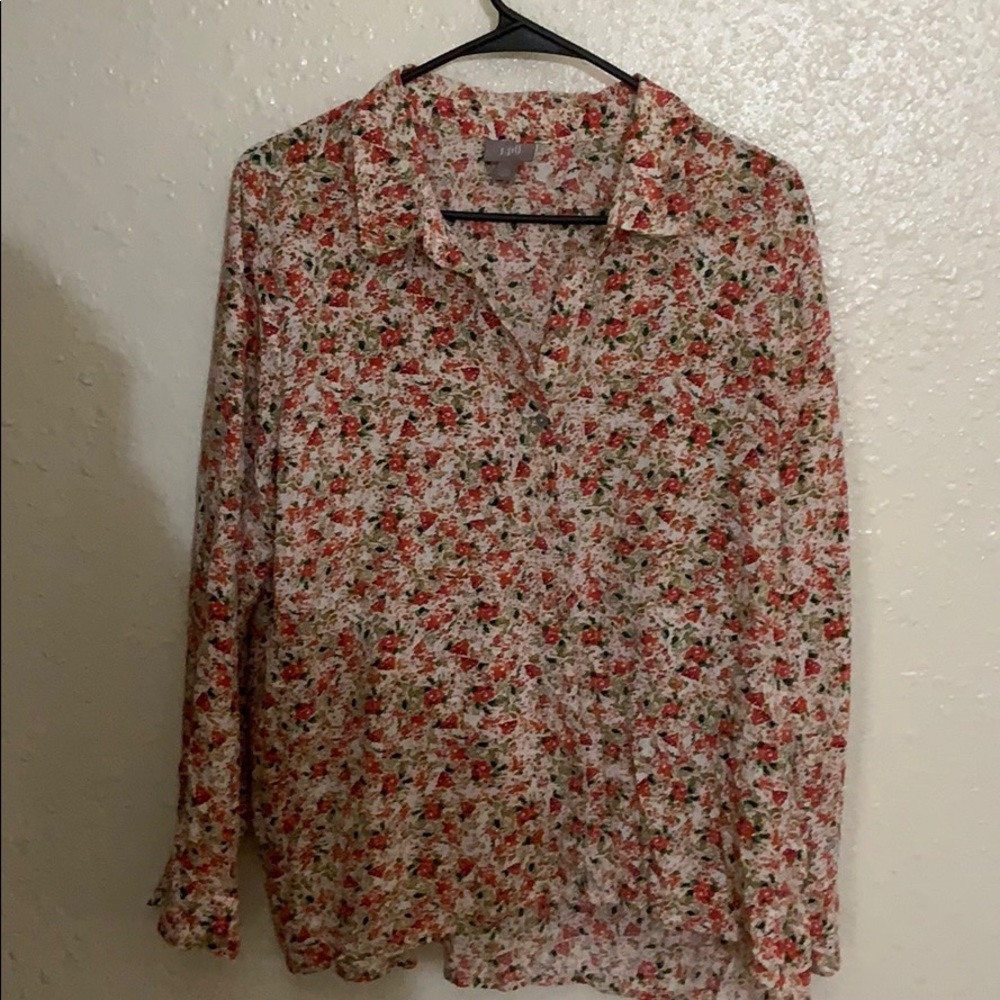 J Jill blouse with flowers